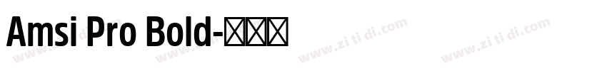 Amsi Pro Bold字体转换